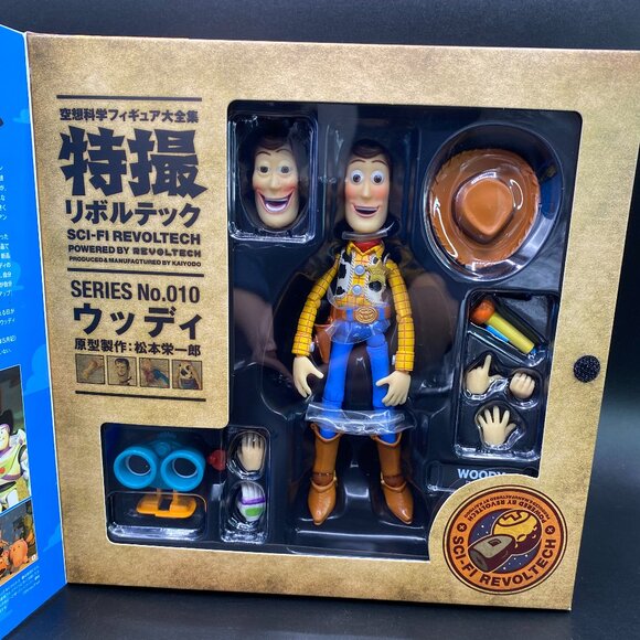 Tokusatsu Revoltech Toy Story Woody Figure 010 Disney Kaiyodo - Picture 7 of 12